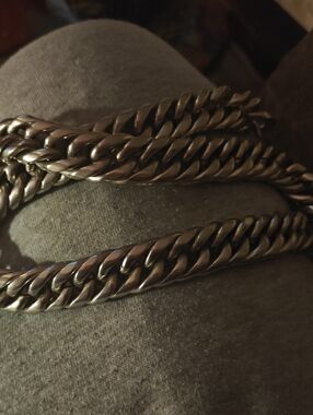 Classic Chunky Curb Chain Necklace - Silver Tone